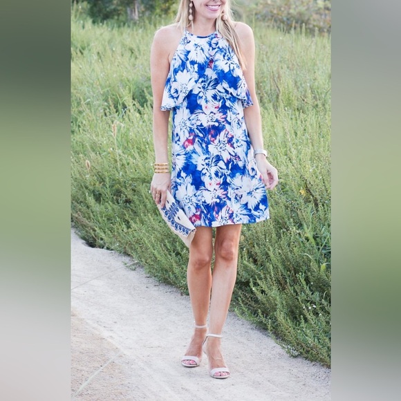 NWOT Charles Henry beautiful floral dress - Picture 2 of 14